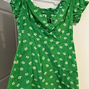 Green Floral Dress
